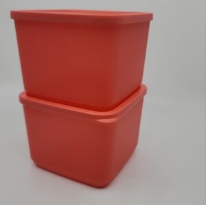 Tupperware Basic Square set of 2 New